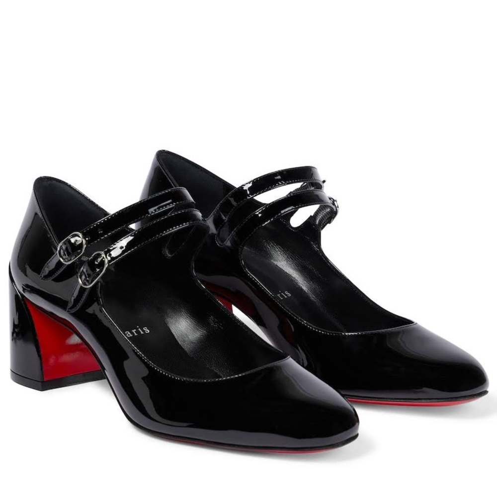 Christian Louboutin Miss Jane 55 black patent maryjane size 35 EU